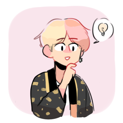 randomsplashes:taehyungs got an idea for his new hair (insp by...