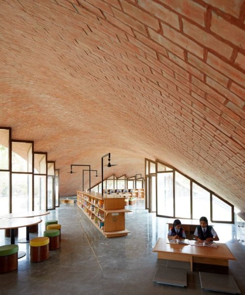 architorturedsouls:Brick Vault Library / sP+aph: Edmund...