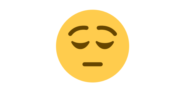 Emoji Mashup Bot — 😌 relieved + 😔 pensive From Twitter