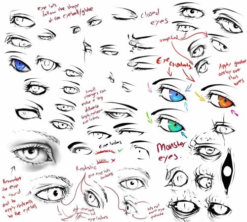 how to draw eyes on Tumblr