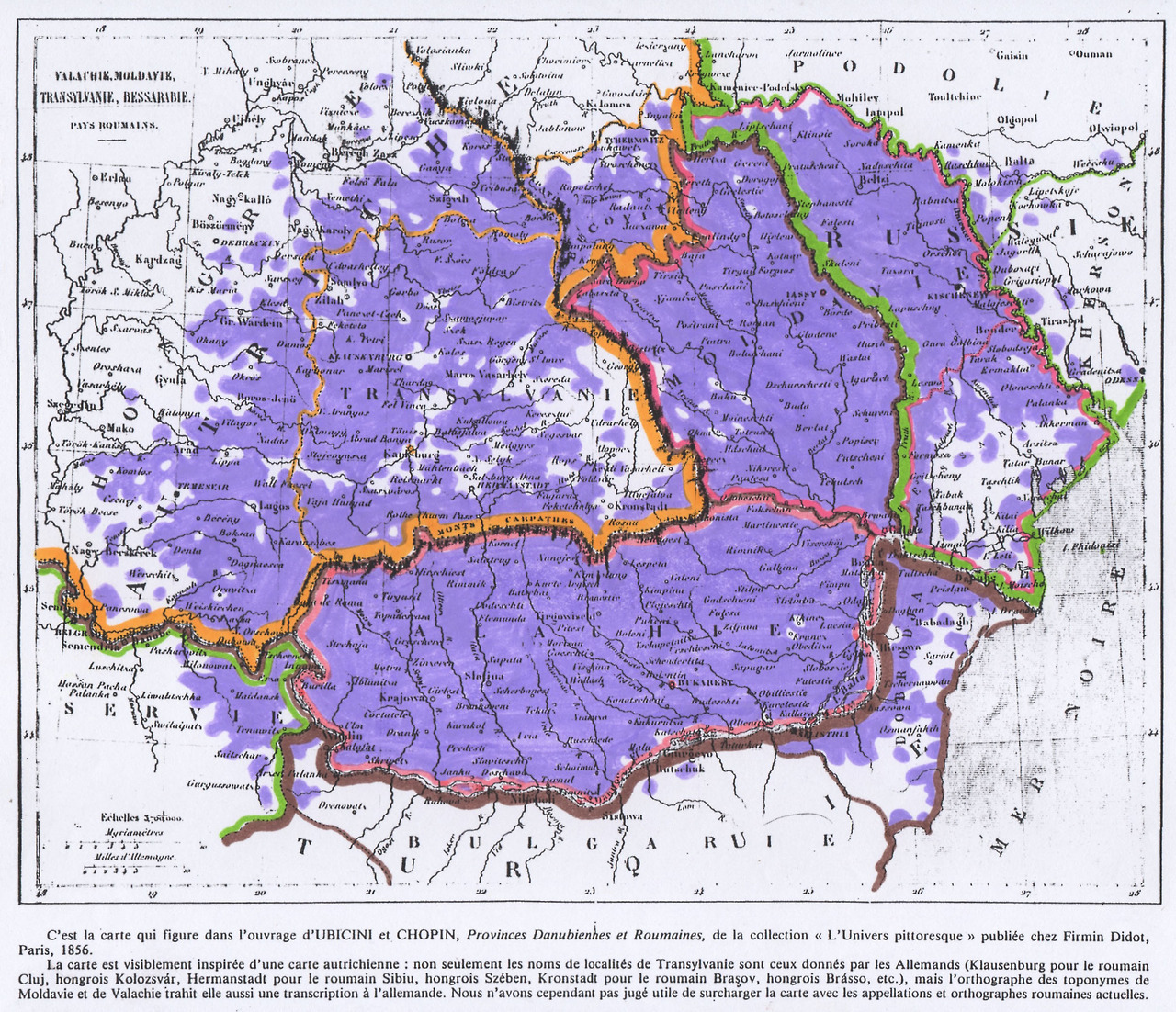 An Old Map 1856 Of The Romanian Provinces And These Romanians   Tumblr Op0hk4Tp8G1ryb3eco1 1280 