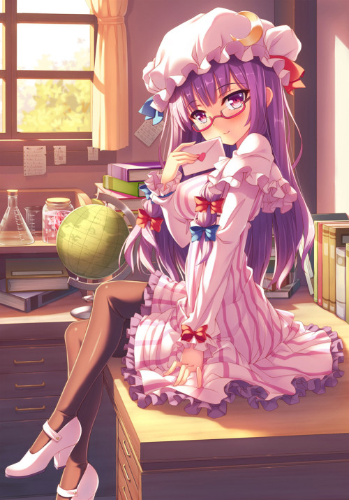 akira-europe:patchouli knowledge (touhou) drawn by tonchan -...