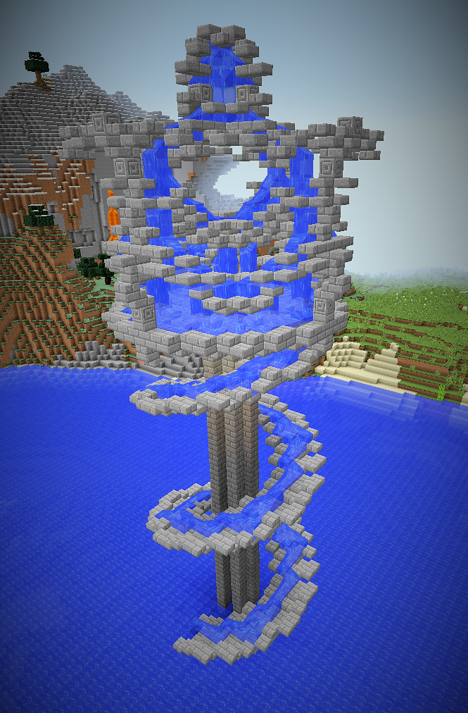 Minecraft Water Fountain That Doesn T Have Any Sense D But   Tumblr NsnydwsPRn1tmrmrho4 1280 