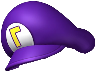 Waluigi’s hat on nothing - waluigi's hat on various objects and creatures

