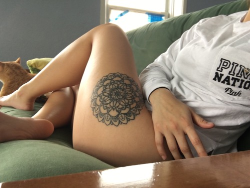 Submit Your Tattoo Here: Tattoos.org feminine;leg;mandala