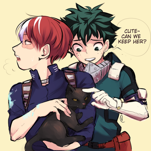 vc-arts:Shouto takes it upon himself to save any human or cat in...