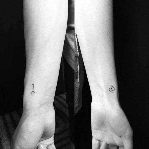 Small and aesthetic couple tattoos | tattooers