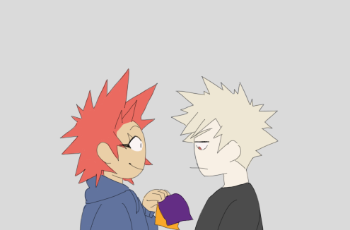 paeshi:it was cute at first but kirishima got those small bags...