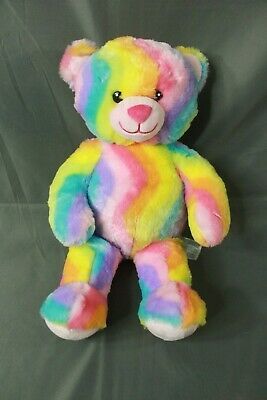 build a bear rainbow teddy