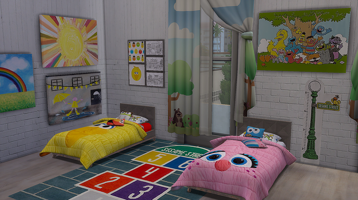 Sesame Street Toddler Room By Ivyrose A Recolour Of