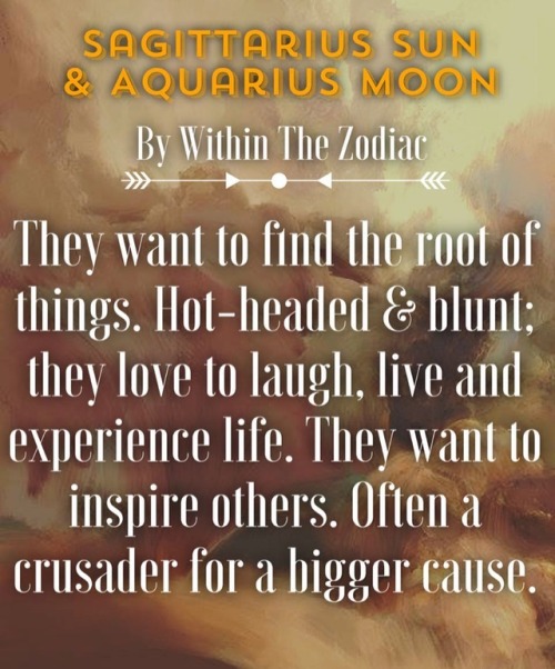 Description for Sagittarius Sun + Aquarius Moon [Info Post...