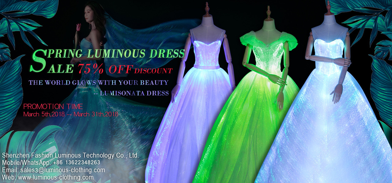 Yewkin Lumisonata  LED light up fiber optic dress 