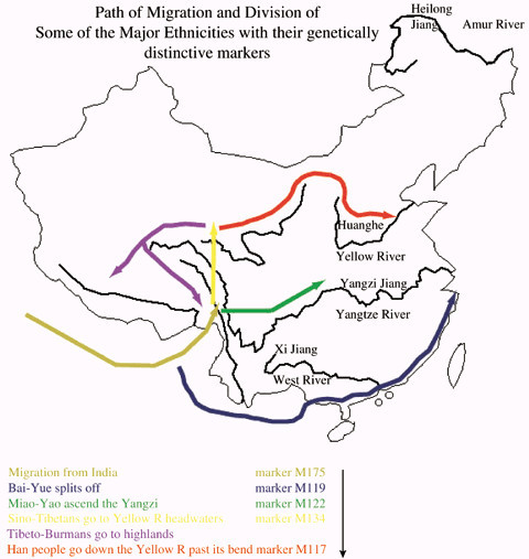 mapsontheweb:Migration routes of major ethno-linguistic stocks...