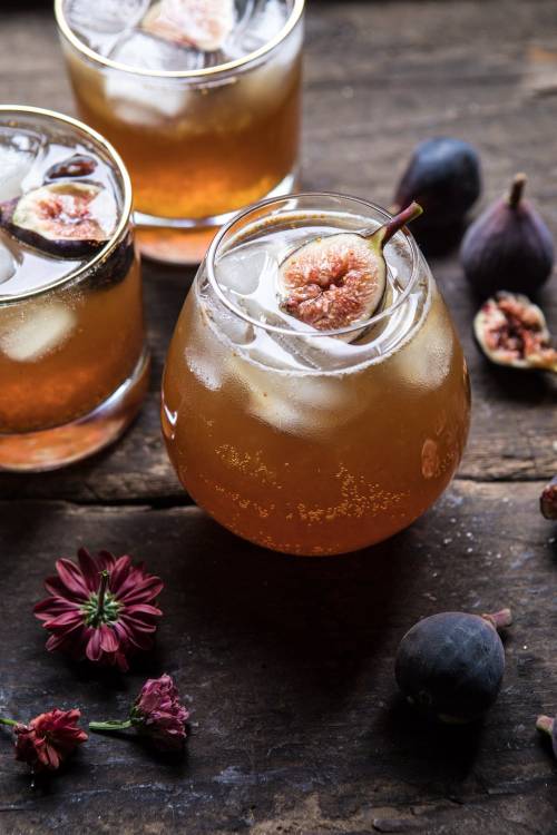 sweetoothgirl:fig bourbon cider smash