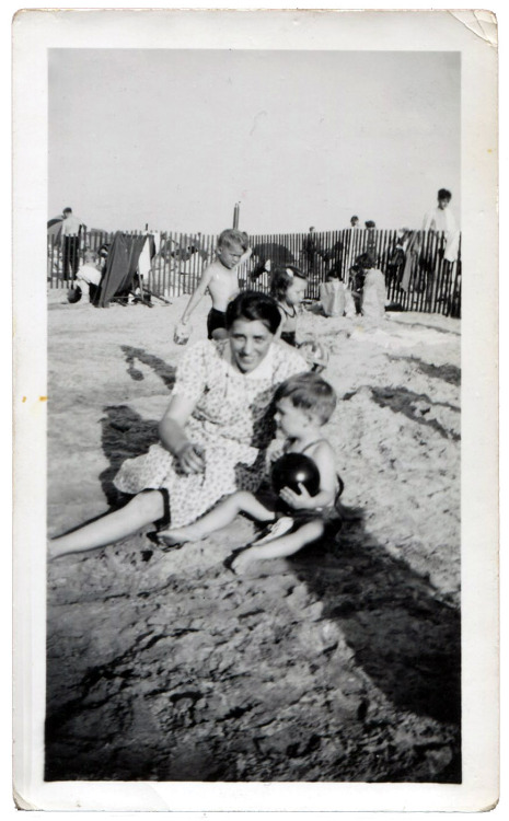 A beach shot of my Grandma Gen, that part is easy. As for the...