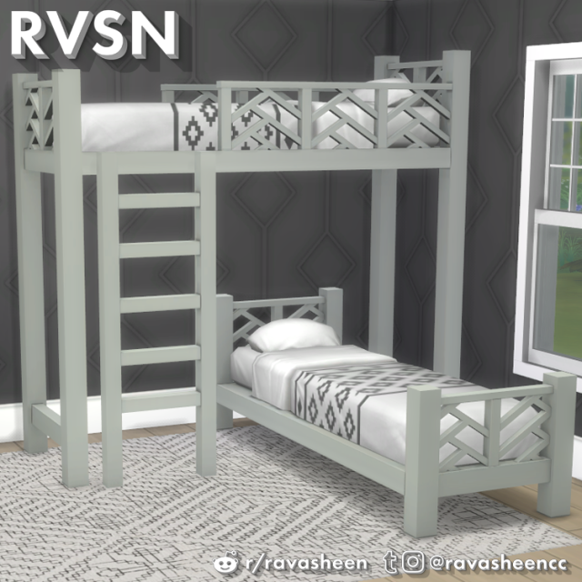 sims 4 custom content loft bed