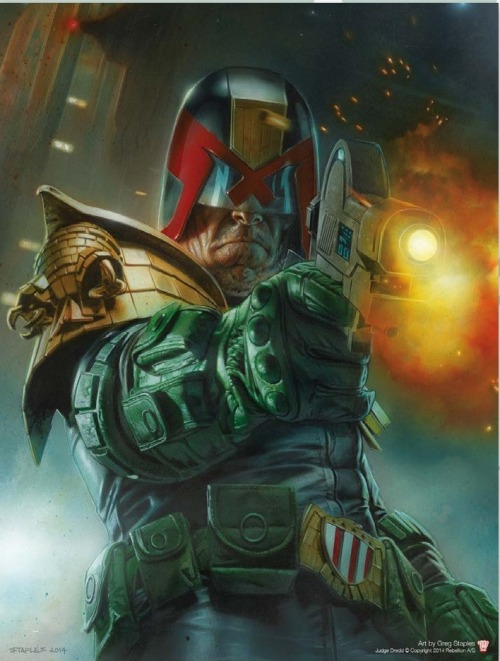 2000 AD, Judge Dredd Pin-up - Greg Staples Available only...