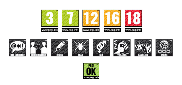 Pixelated Gamer, PEGI revealed their new European age rating...