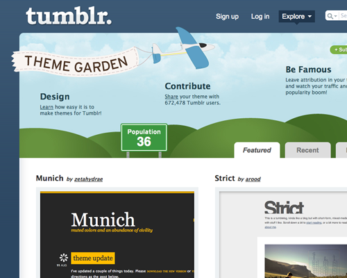 Tumblr Staff We Just Pushed A Newly Designed Theme Garden And