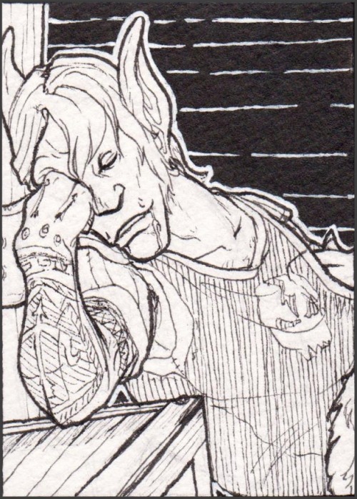 zeichenkram:Week one of Inktober 2018Got the ACEO Cards Scanned...