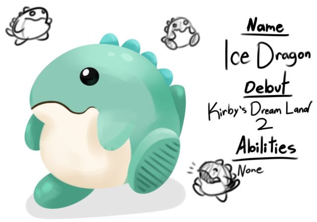 kirby ice dragon plush