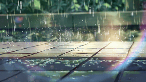 anime rain scenery gif | Tumblr