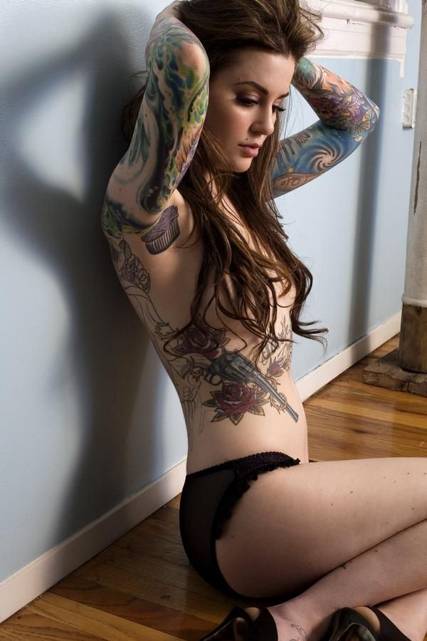 Tattooes babe is giving