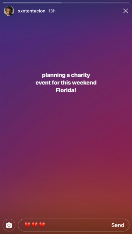 Xxxtentacion last instagram story before he passed…