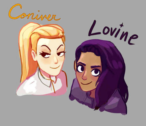 My new OCs, Coniver and Lovine.  They’re witches.