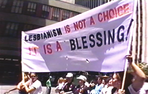 lesbianherstorian: ““LESBIANISM IS NOT A CHOICE, IT IS A BLESSING!” at the new york city dyke march, june 1993 ”