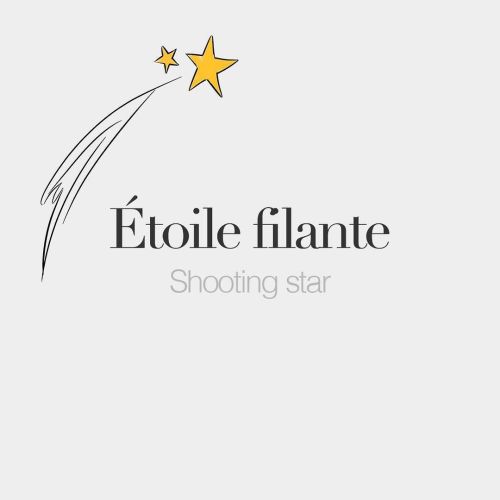 French Words étoile Filante Feminine Word Shooting