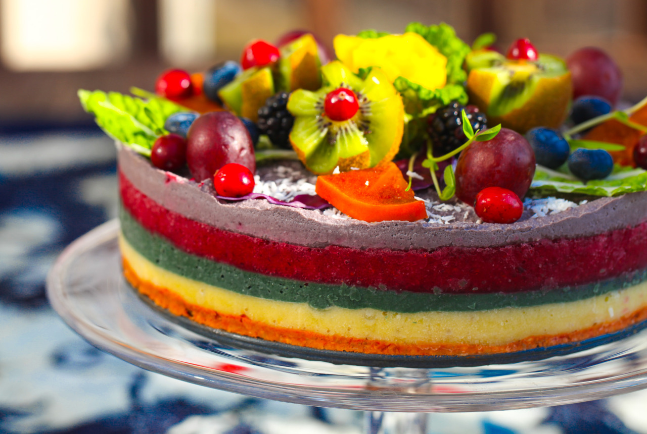Olenko’s Rainbow Raw Vegan Cake This cake is all... | Olenko&amp;#39;s Kitchen