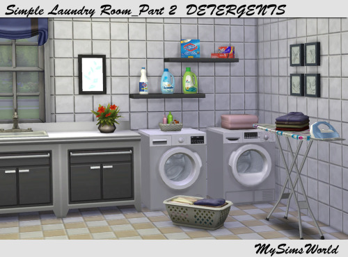 mysimworld:Simple Laundry Room… Detergents…Single Laundry room...