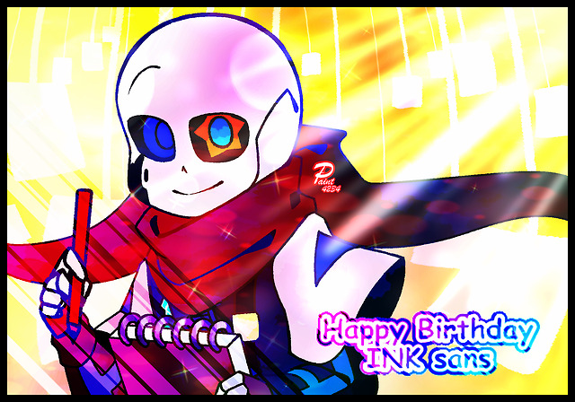 Mye Bi :-) - paint4234: Happy Birthday INK sans By> @comyet...