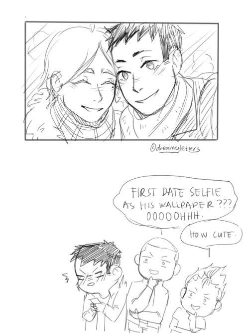 dreamyletters:last doodle before beddaichi is a dork!!!!...