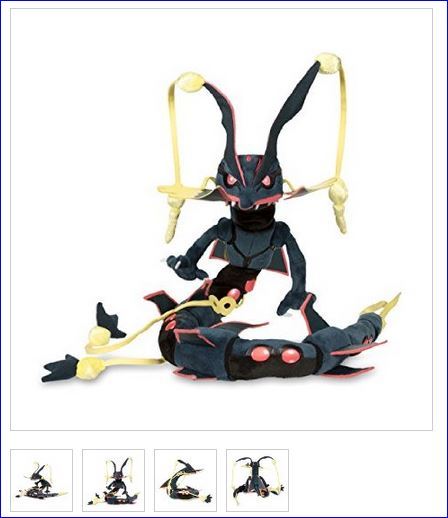 pokemon center shiny rayquaza plush