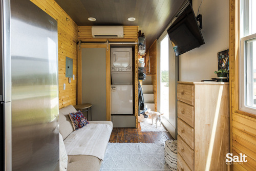 tinyhousecollectiv:Film truck tiny house - for sale in NC!