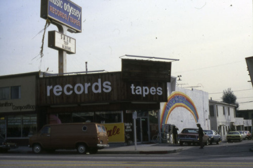 westside-historic:Music Odyssey at 11910 Wilshire Blvd in West...