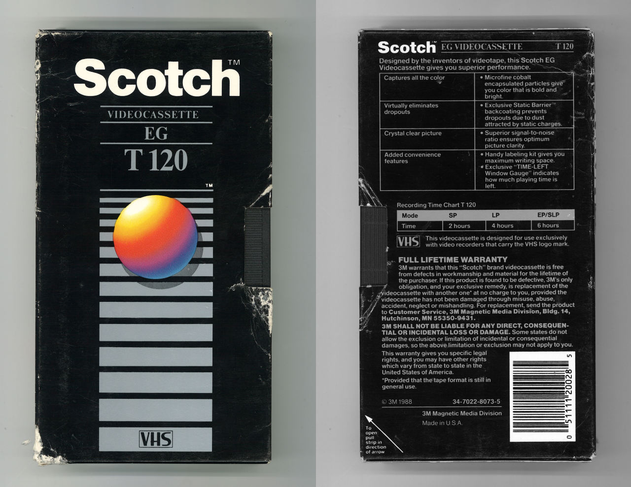 scotch video cassette eg t120