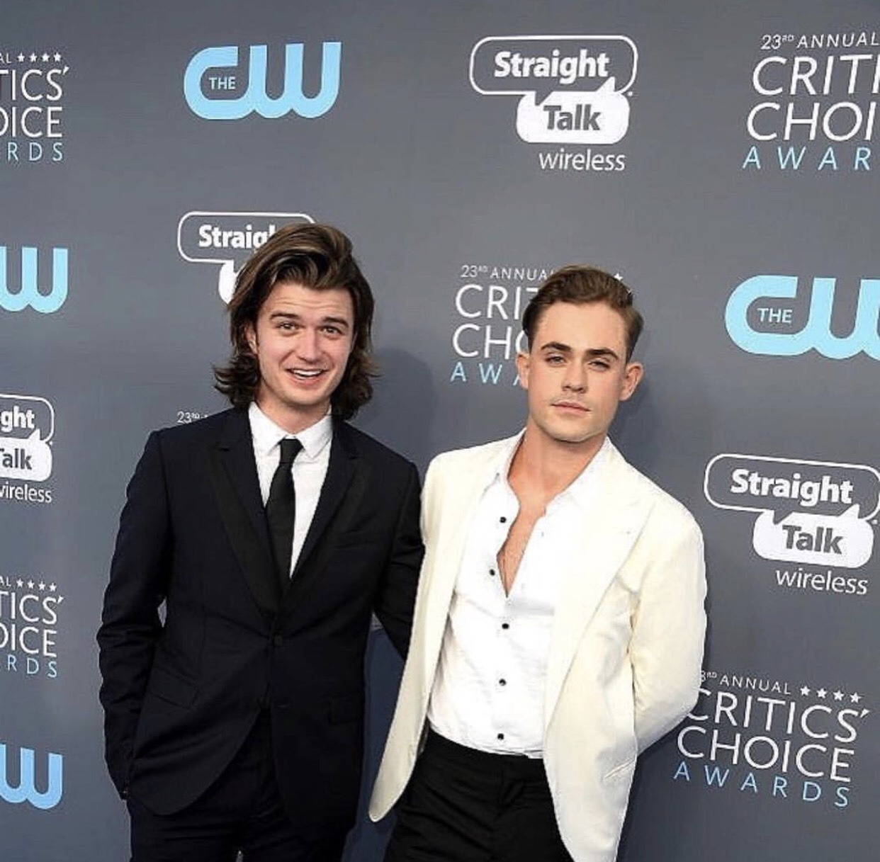 Dacre Montgomery — Dacre and Joe at the Critic Choice Awards