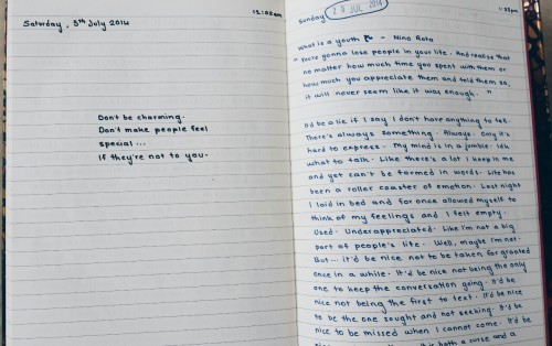 thereisonlymich: My 3rd journal. Written from...