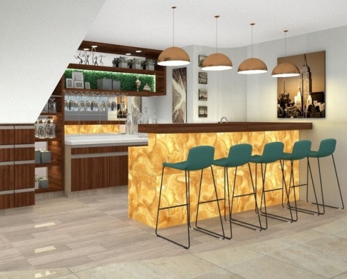 Oniria Arquitectura: Bar para vivienda. . . . #bar #barra #casa #vivienda