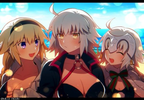 fu-reiji:the Jeanne sisters making plenty of summer memories....