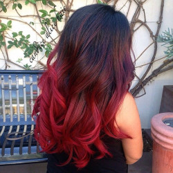 Black Roots Red Hair Tumblr Folade