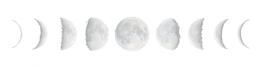 White Moon Phases Transparent Background Transparent Png Download