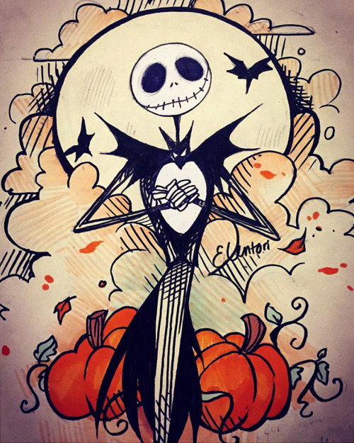 elentori-art:Inktober #4: Everyone hail to the Pumpkin...