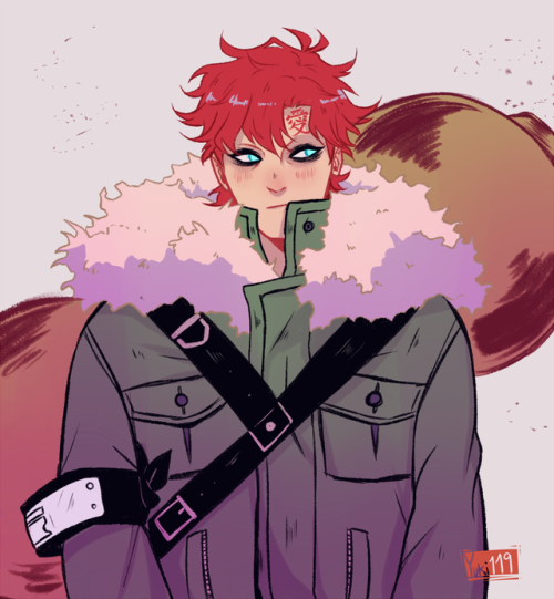 yuki119:he’s a cold desert boy ((it’s a naruto kinda doodle...