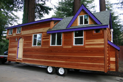 Love this Molecule Tiny Home on wheelsit has stairs!