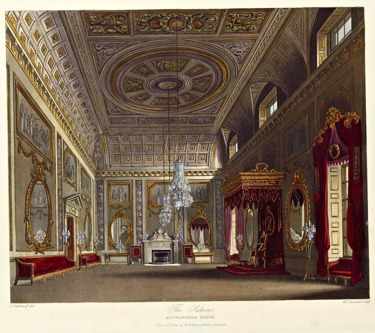 Archi Maps Inside The Salon At Buckingham House London