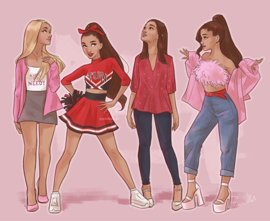 Rachel I Drew Each Of Arianas Iconic Character Outfits